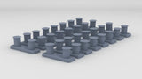 1/96 USS Iowa BB-61 Twin Bitts Set (16pcs)