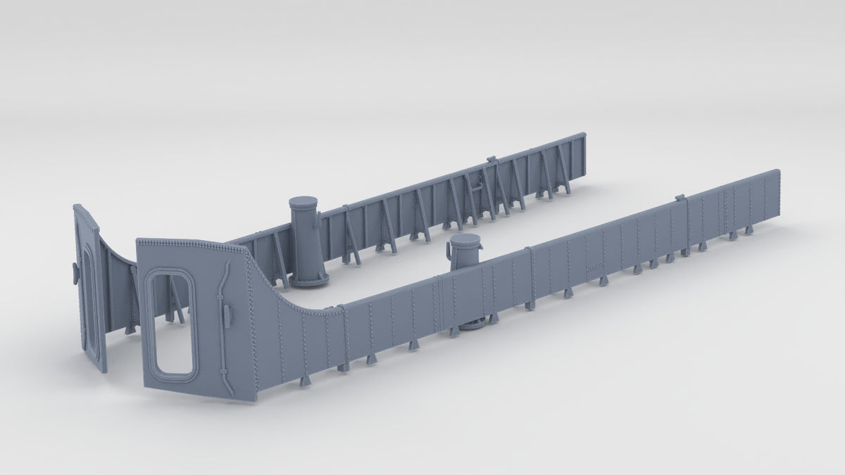 1/96 USS Kidd (DD-661) Bulwark Forward Set - distefan 3d print