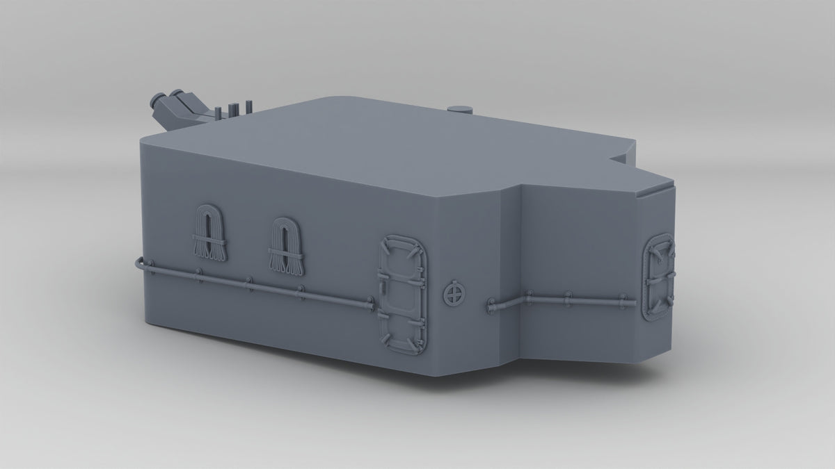 1/96 USS Kidd (DD-661) Forward Bridge Lower Section (Summer 1944) - distefan 3d print