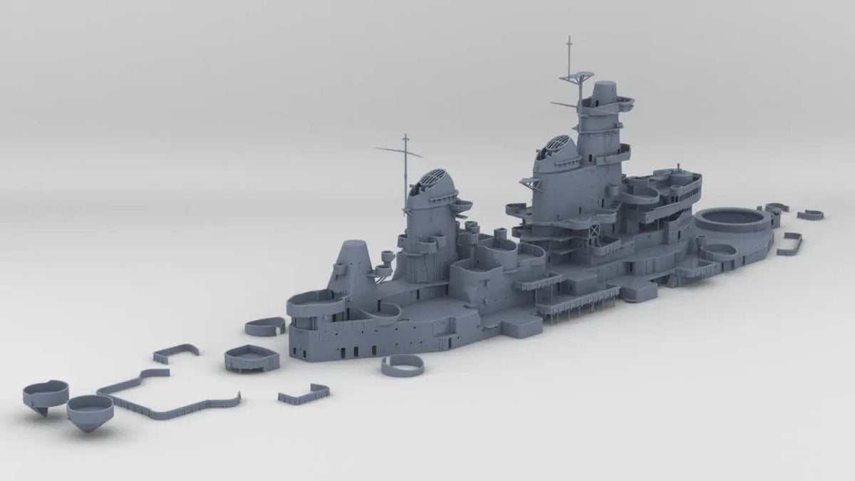 1/96 USS Missouri BB63 Superstructure Kit - distefan 3d print