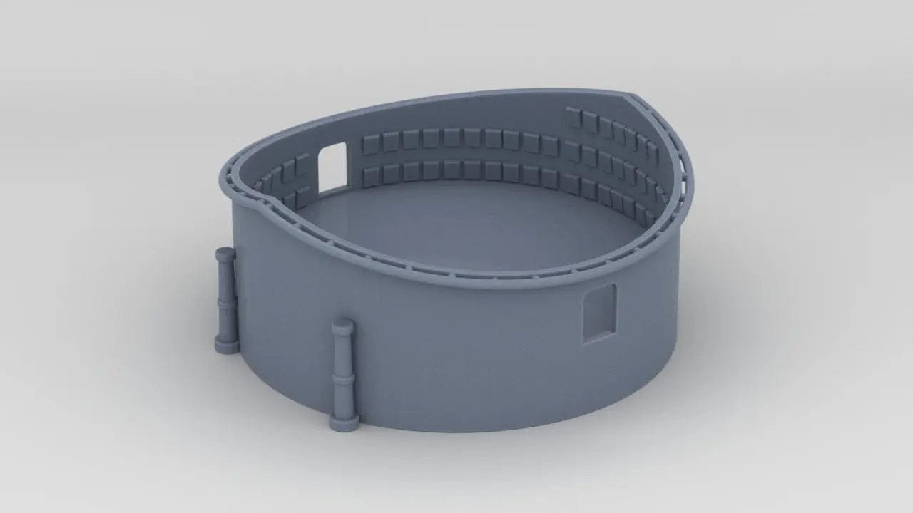 1/96 USS North Carolina (BB-55) 40mm Tub - distefan 3d print