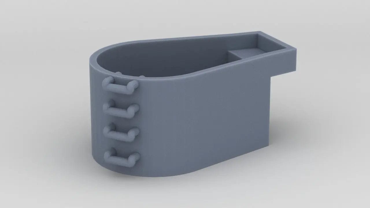 1/96 USS North Carolina (BB-55) Mk51 Tub - distefan 3d print