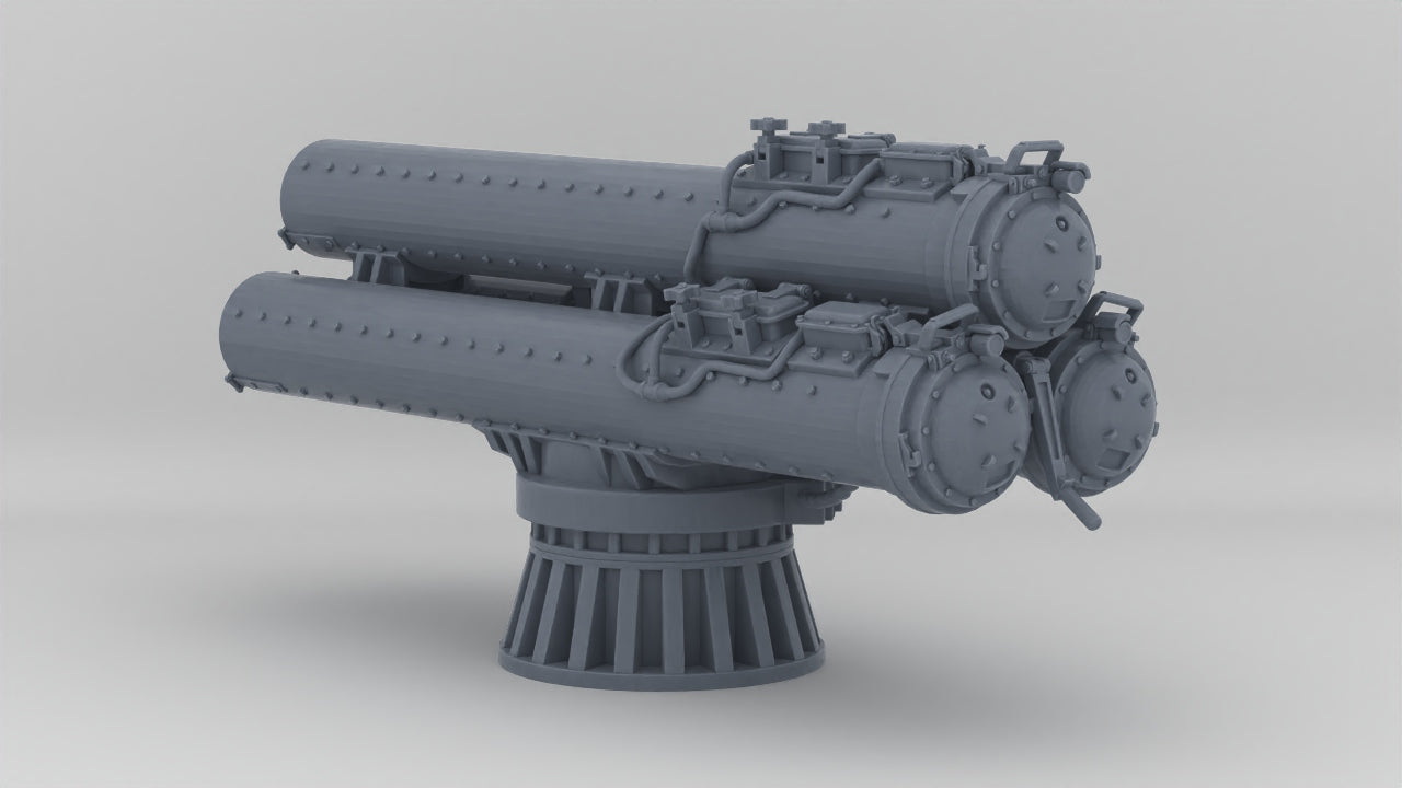 1/96 US Triple Mark 32 Torpedo Tubes Resin3Dinteractive