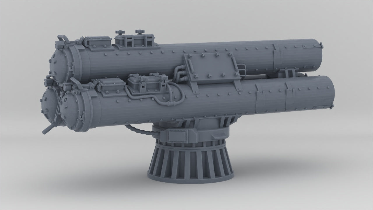 1/96 US Triple Mark 32 Torpedo Tubes Resin3Dinteractive