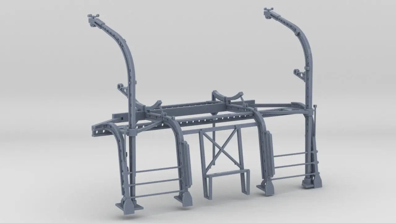 1/96 USS Ward Boat Skids Port - distefan 3d print