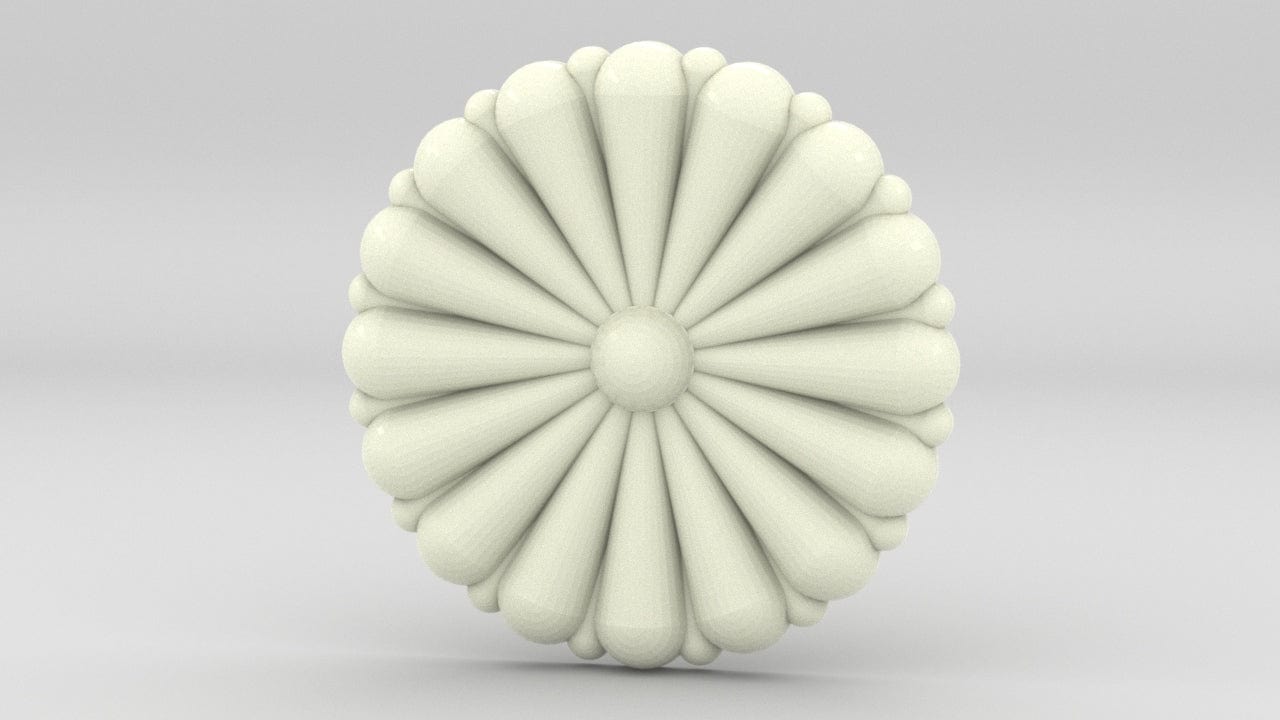2.5 inch IJN Gold Chrysanthemum - distefan 3d print