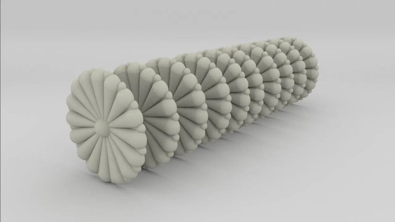 2.5 inch IJN Gold chrysanthemum set 10pcs - distefan 3d print