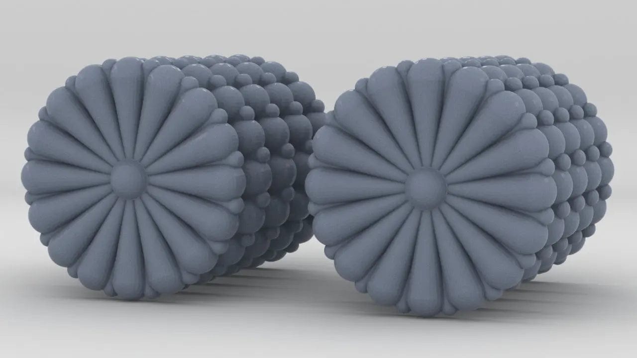 2 inch IJN Gold Chrysanthemum Set (10pcs) - distefan 3d print