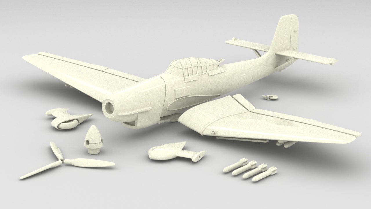 24-inch German Junkers Ju 87 "Stuka" Kit - distefan 3d print