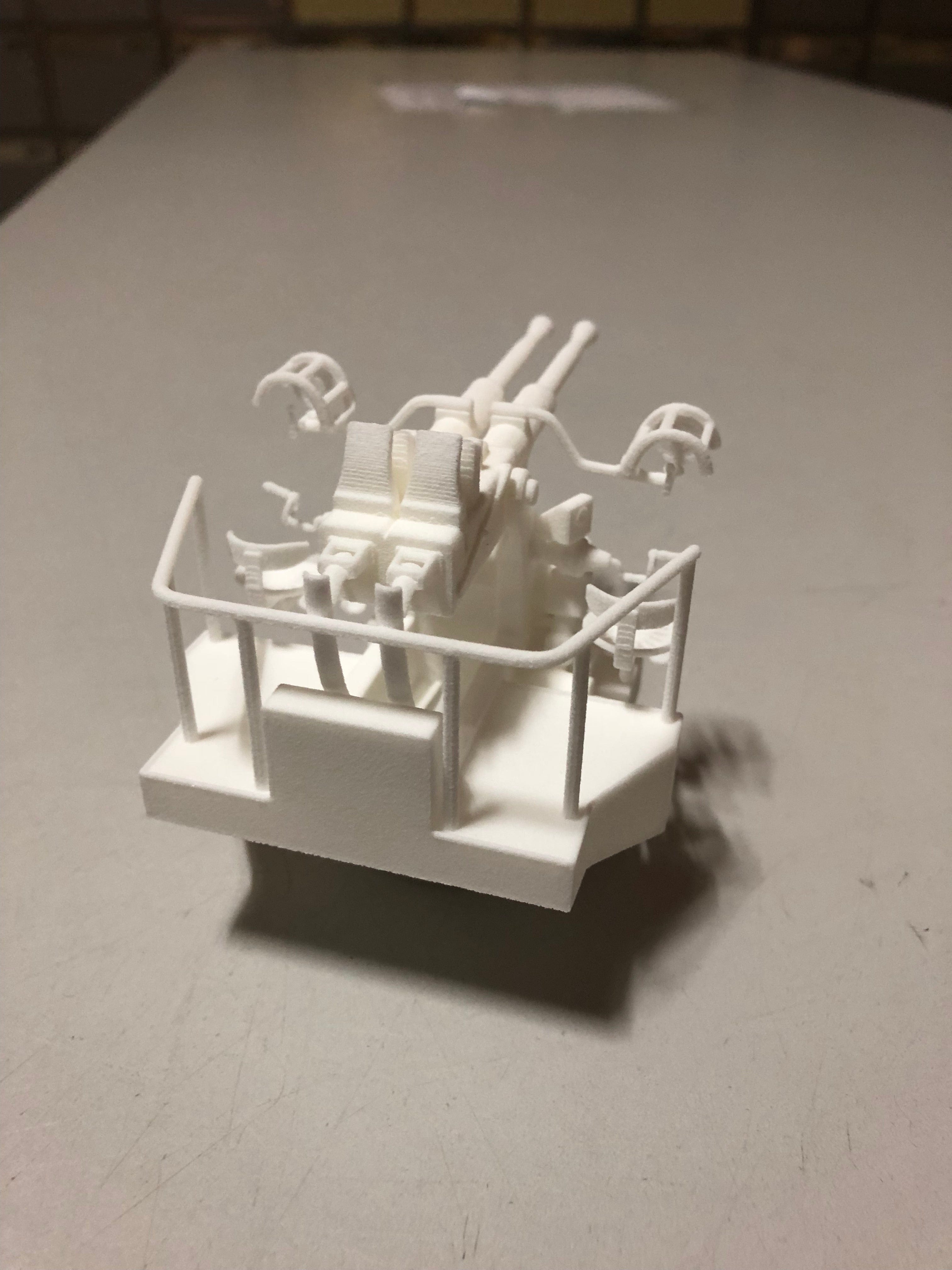 Best Cost 1/32 40mm Bofors Twin Mount - distefan 3d print