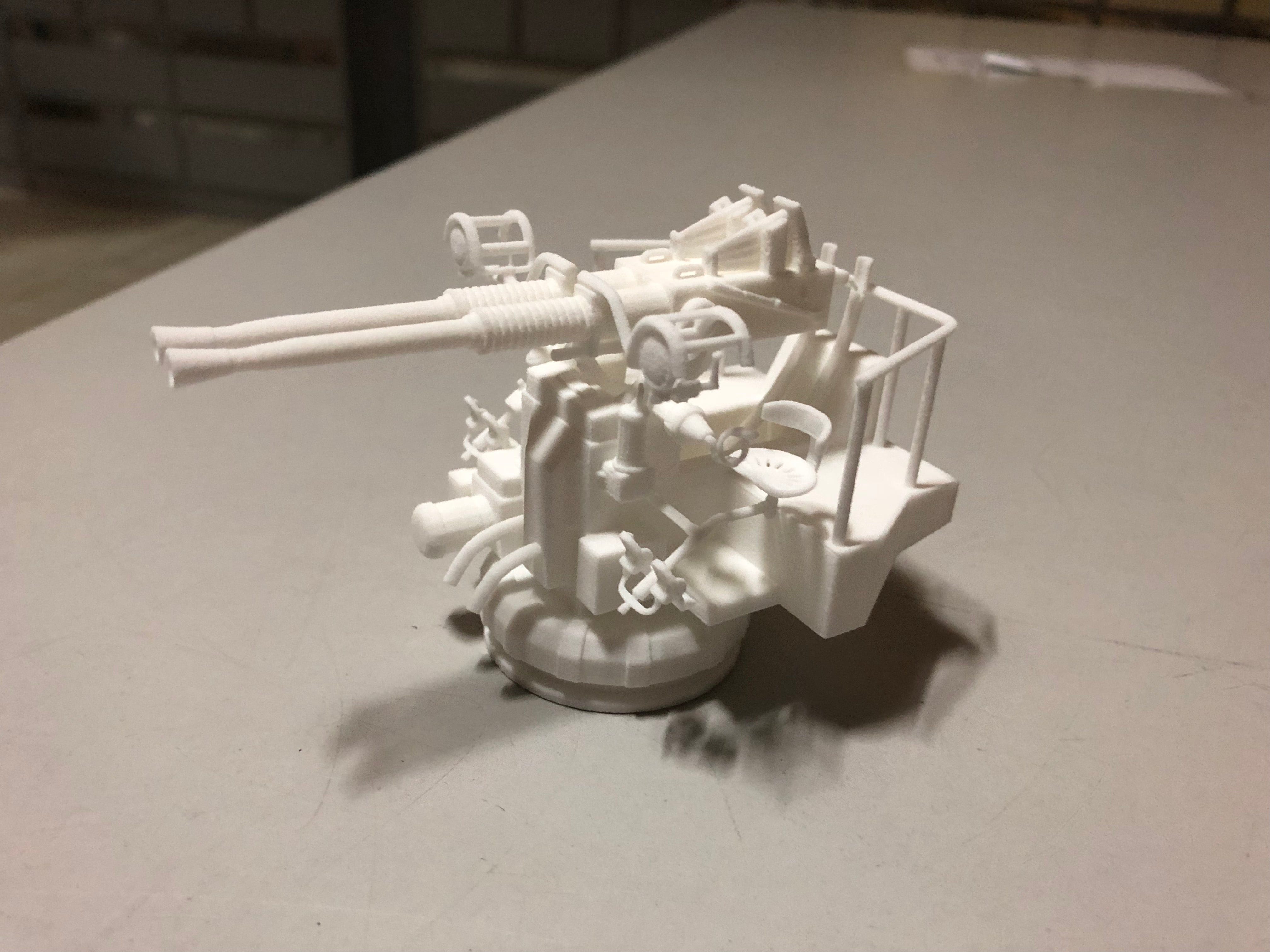 Best Cost 1/32 40mm Bofors Twin Mount - distefan 3d print