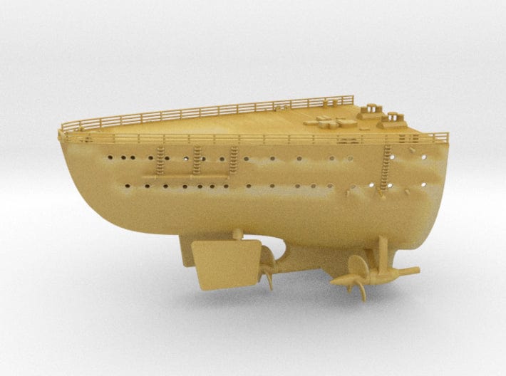 Best Details 1/200 DKM Bismarck deck stern - distefan 3d print