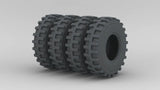 Tamiya Truck Tire C4WD DUKW 1.9" Set (4pcs)